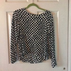 Black and white woman’s blouse